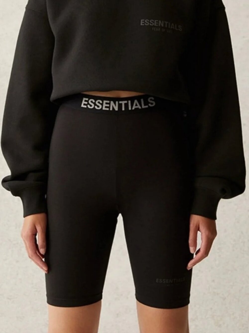 Fear of God FOG Essentials Athletic Biker Short 'Black' Sz. M